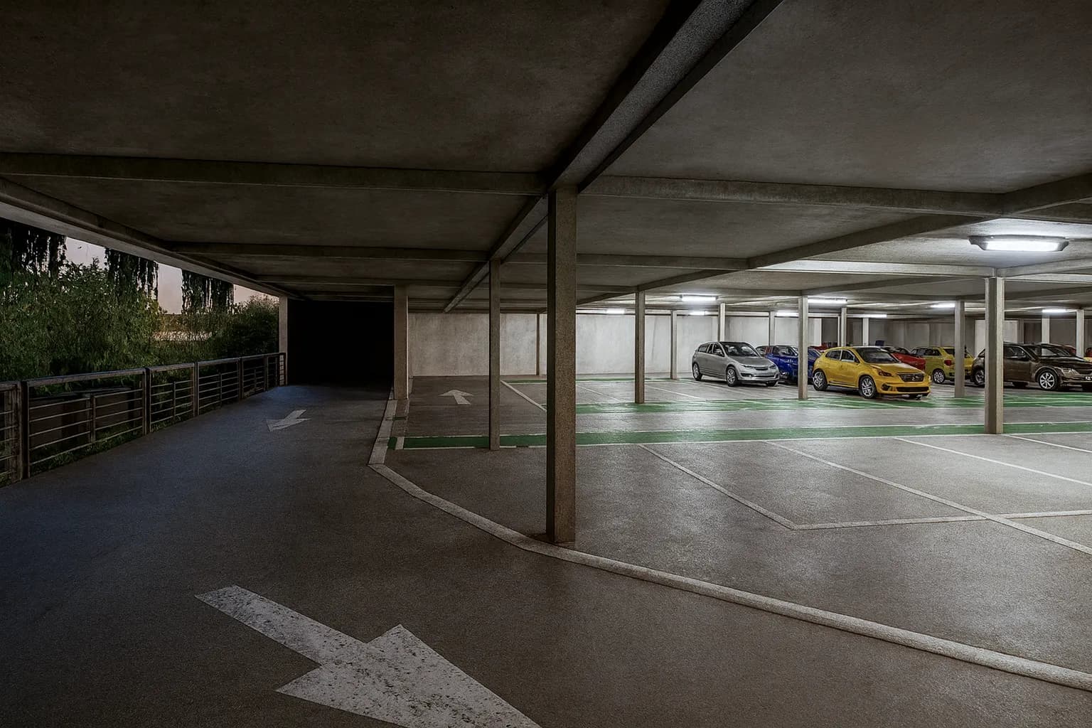 Modélisation d'un parking depuis les plans fournis par un service communal