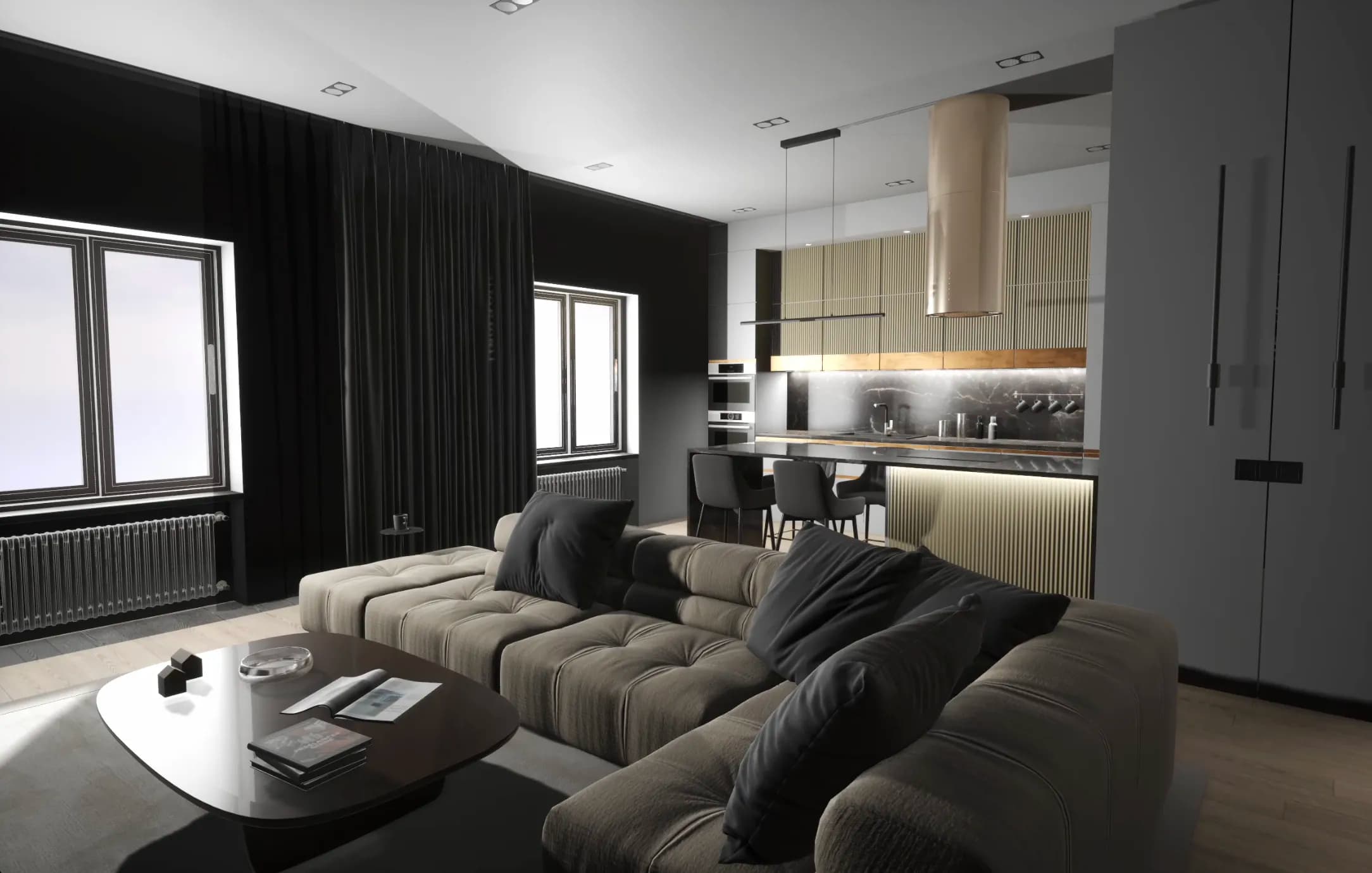 Maquette d'un appartement en 3D