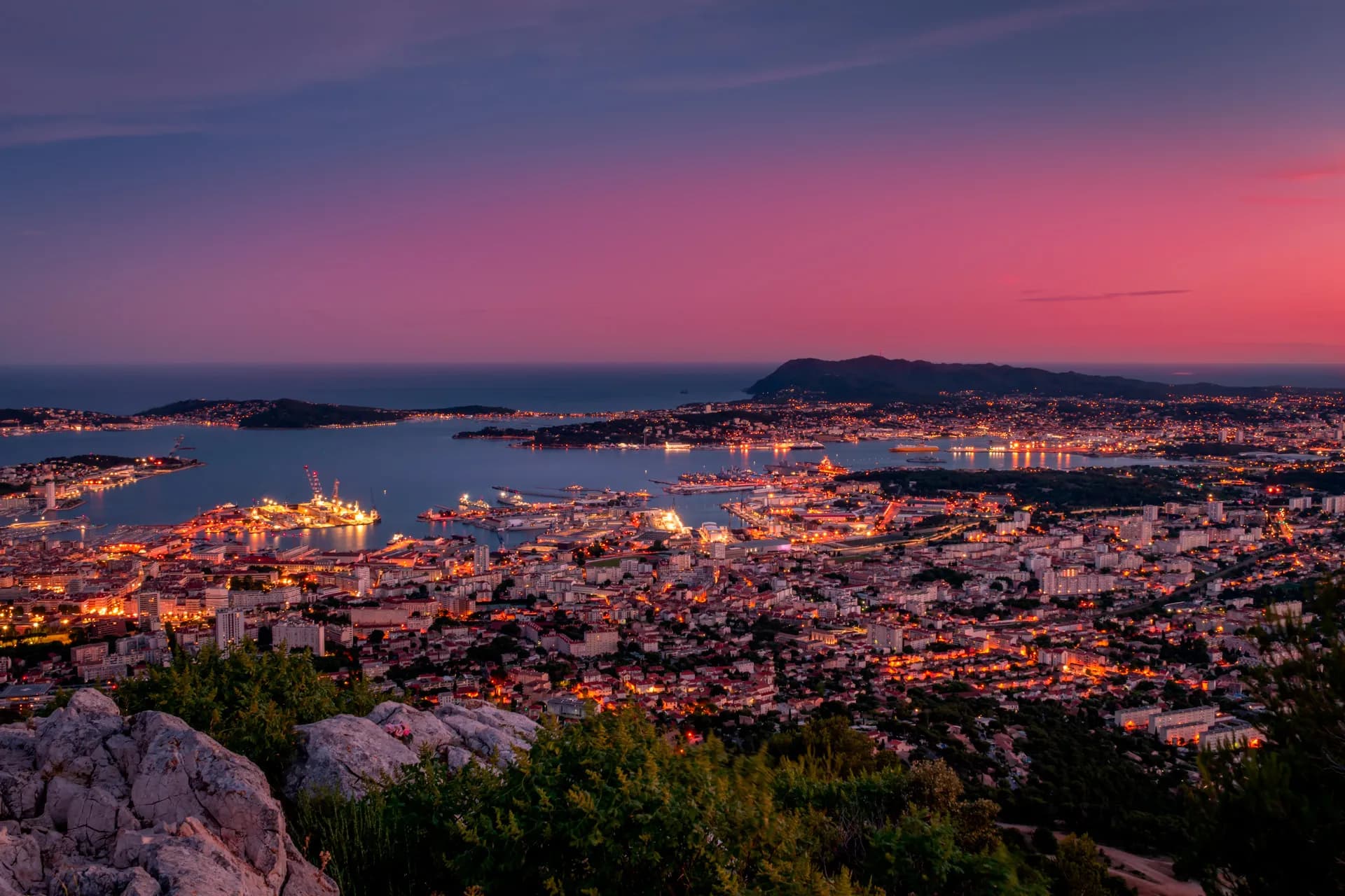 Vue de Toulon et de sa rade