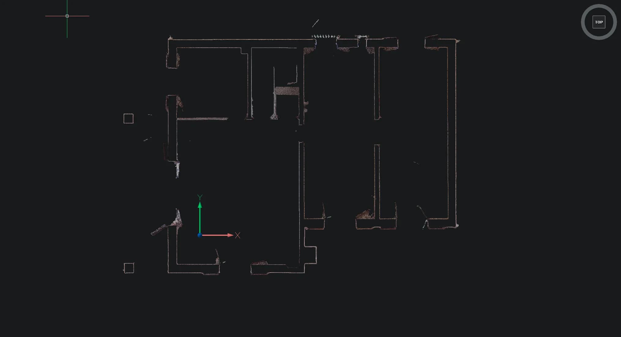 Coupe horizontale du nuage de points — plan de niveau